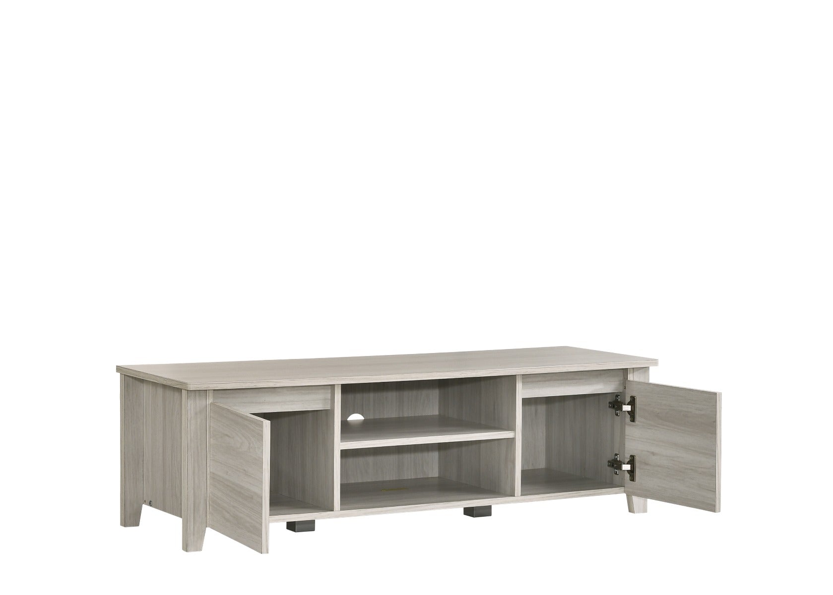 TV Stand Entertainment Unit 120cm In White Oak freeshipping - Awezingly