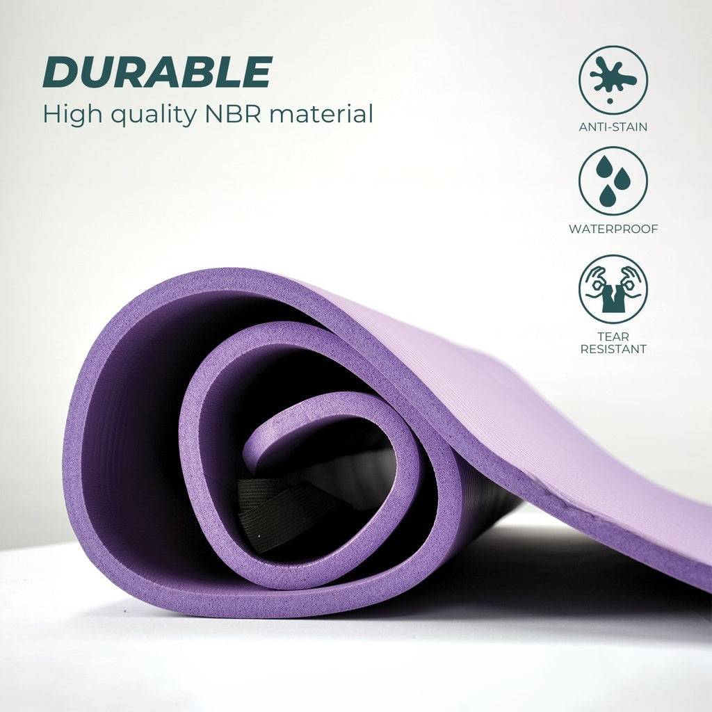 VERPEAK NBR Yoga Mat 2.0CM (Purple)