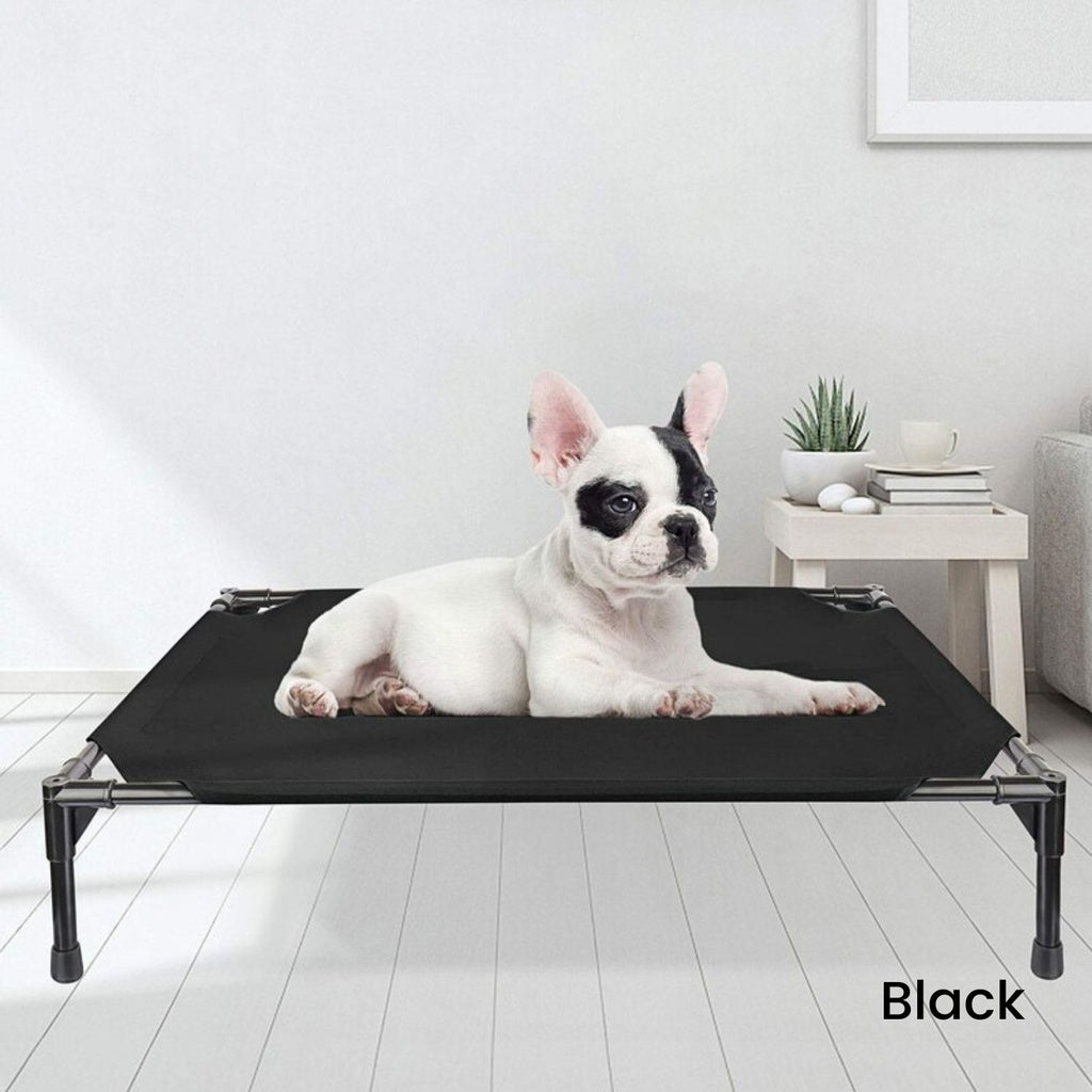 Floofi Elevated Pet Bed (L Black)