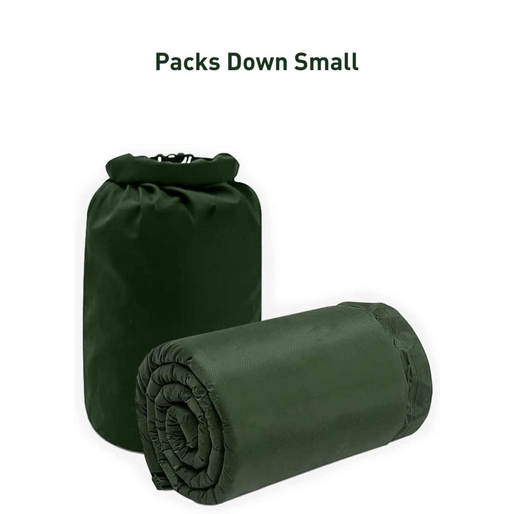 KILIROO Inflating Camping Mat with Pillow - Army Green