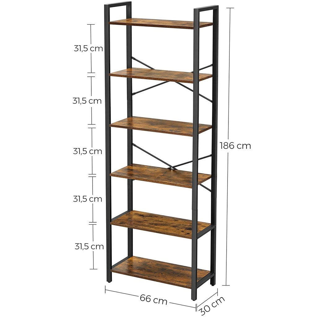 VASAGLE 6 Tier Bookshelf