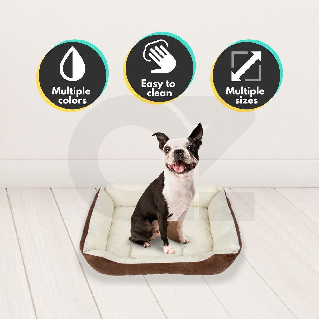 Floofi Pet Bed Bone (S Red)