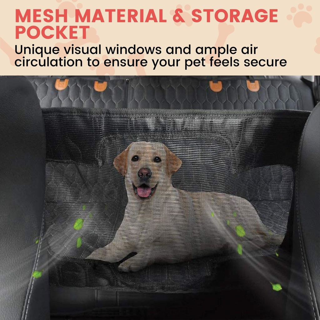 Floofi Pet Car Back Seat Cover Waterproof Safety