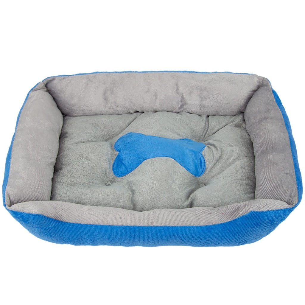 Floofi Pet Bed Bone (XXS Blue)