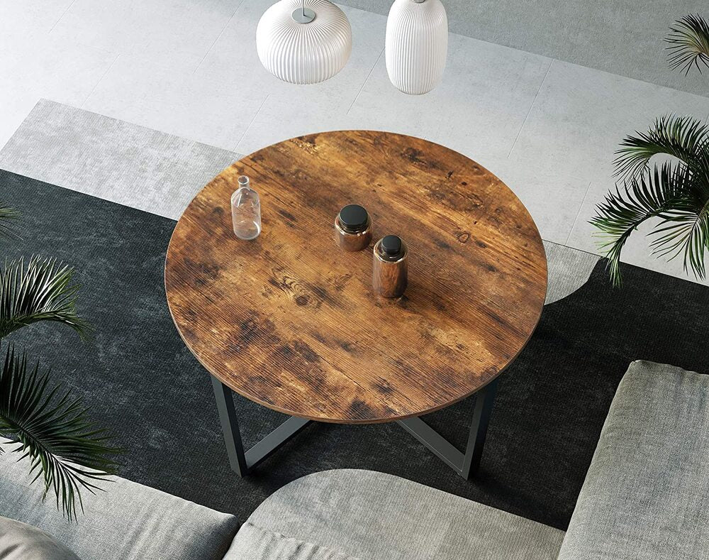 VASAGLE Round Coffee Table