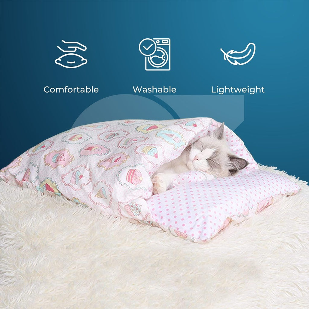 Floofi Pet Sleeping Bag Fortune Cat Design L