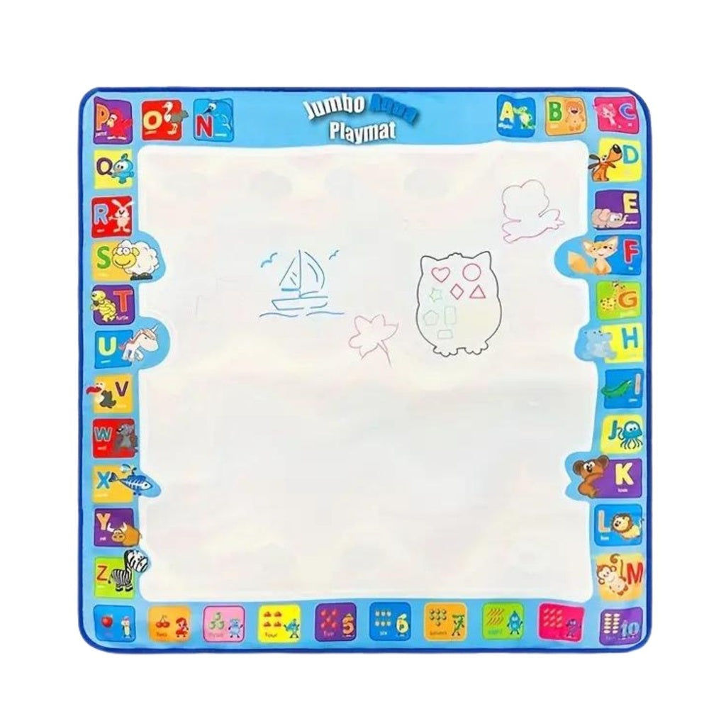 GOMINIMO Kids Water Paint Mat with Alphabet and Animals Design (1m x 1m)