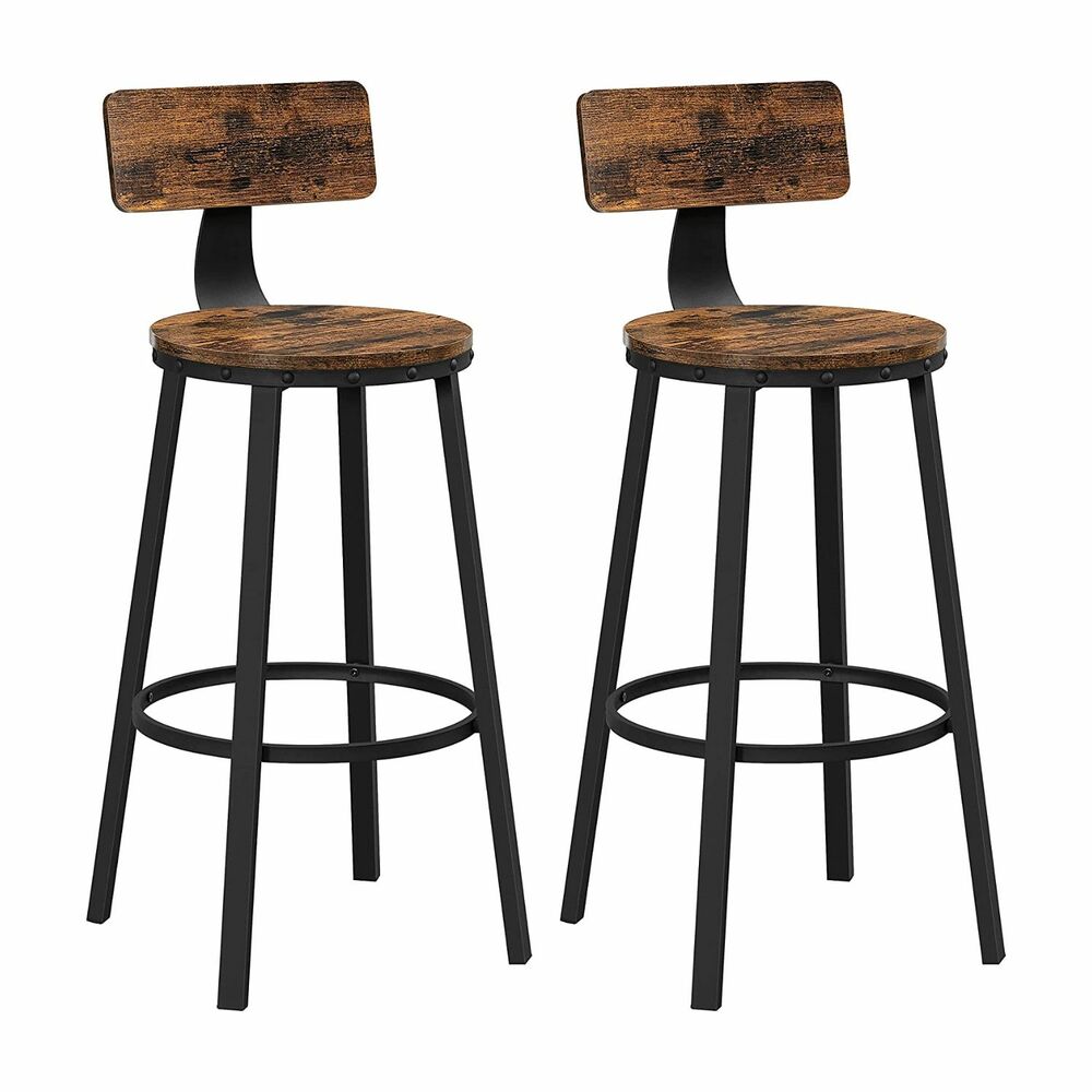 VASAGLE Tall Bar Stools (Set of 2)