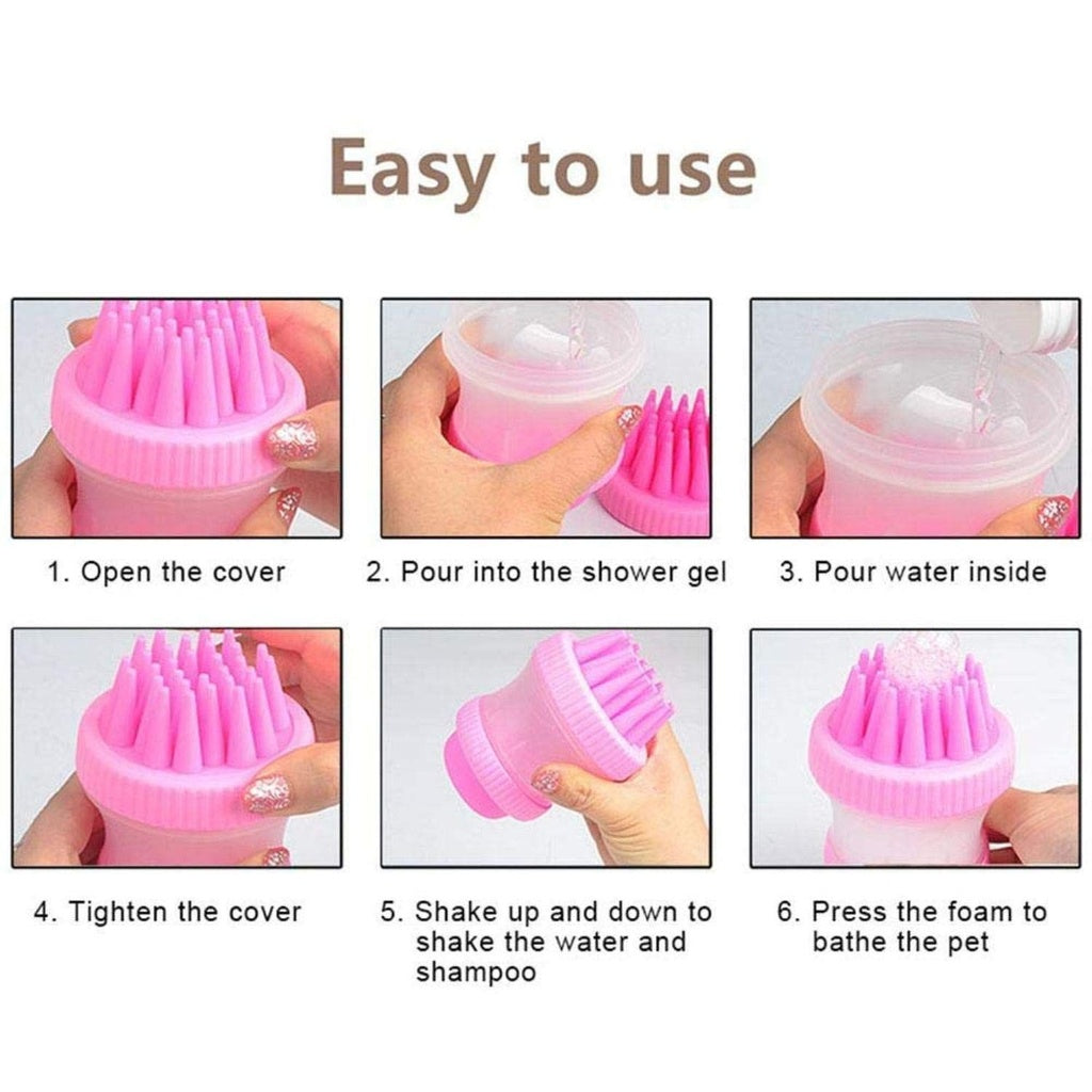 Floofi Pet Bath Brush (Pink)