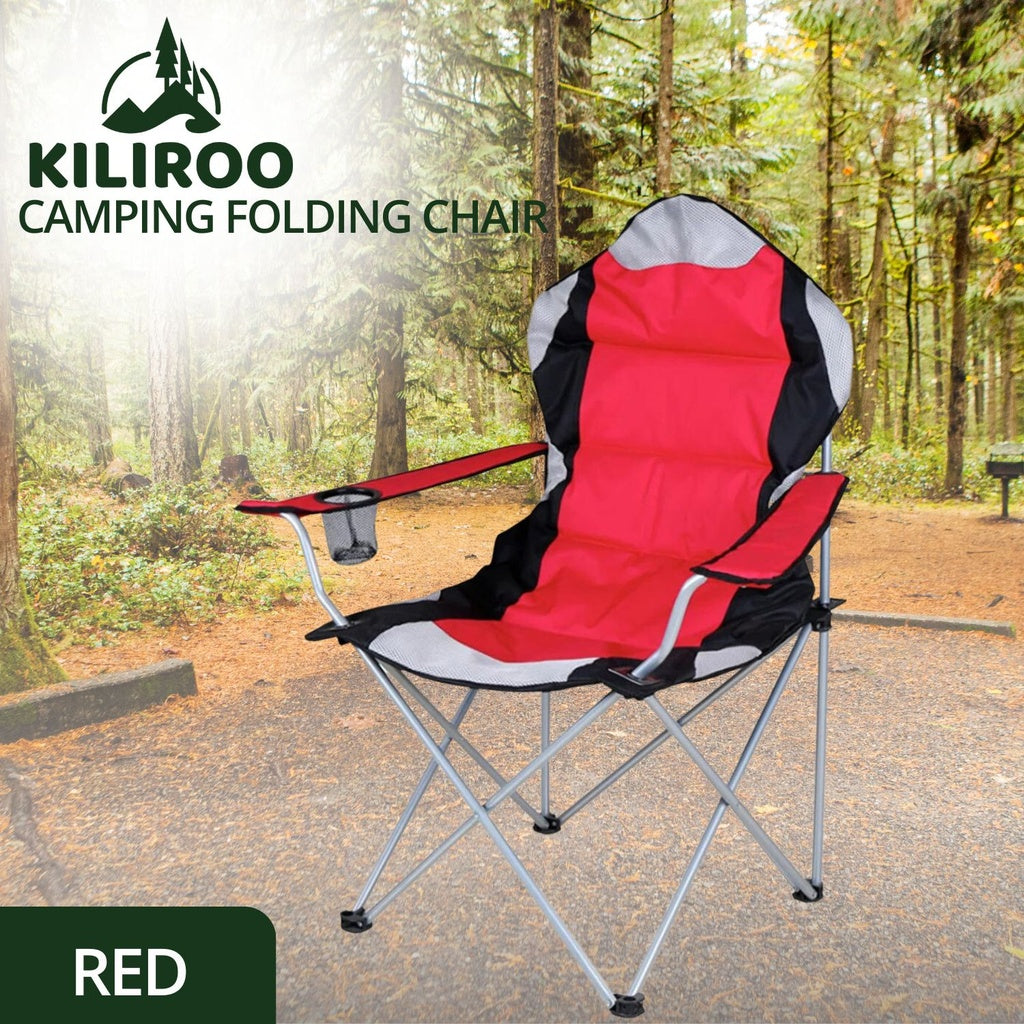 KILIROO Camping Folding Chair Red