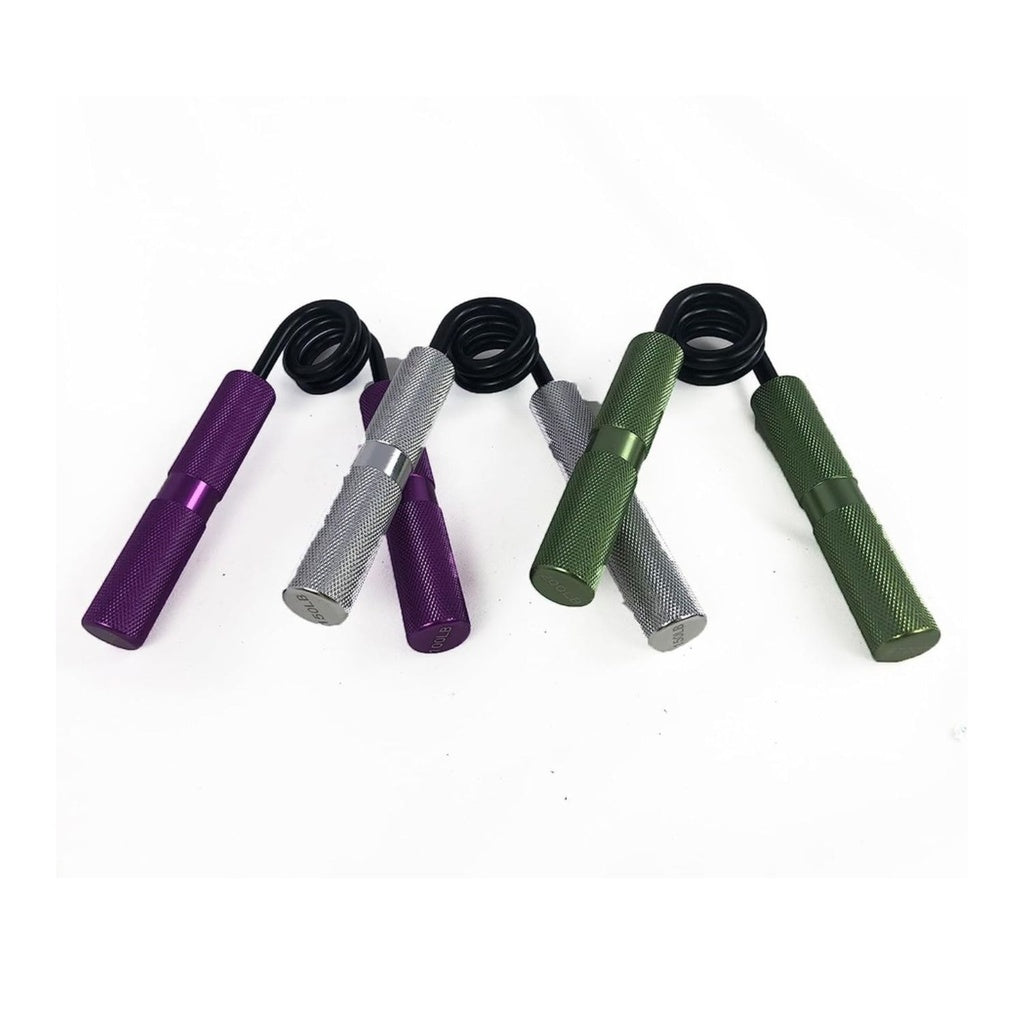 VERPEAK 3 Pack Metal Hand Grip Strengthener Set with Carry Bag (100lb Purple, 150lb Silver, 200lb Green) VP-HG-101-BT