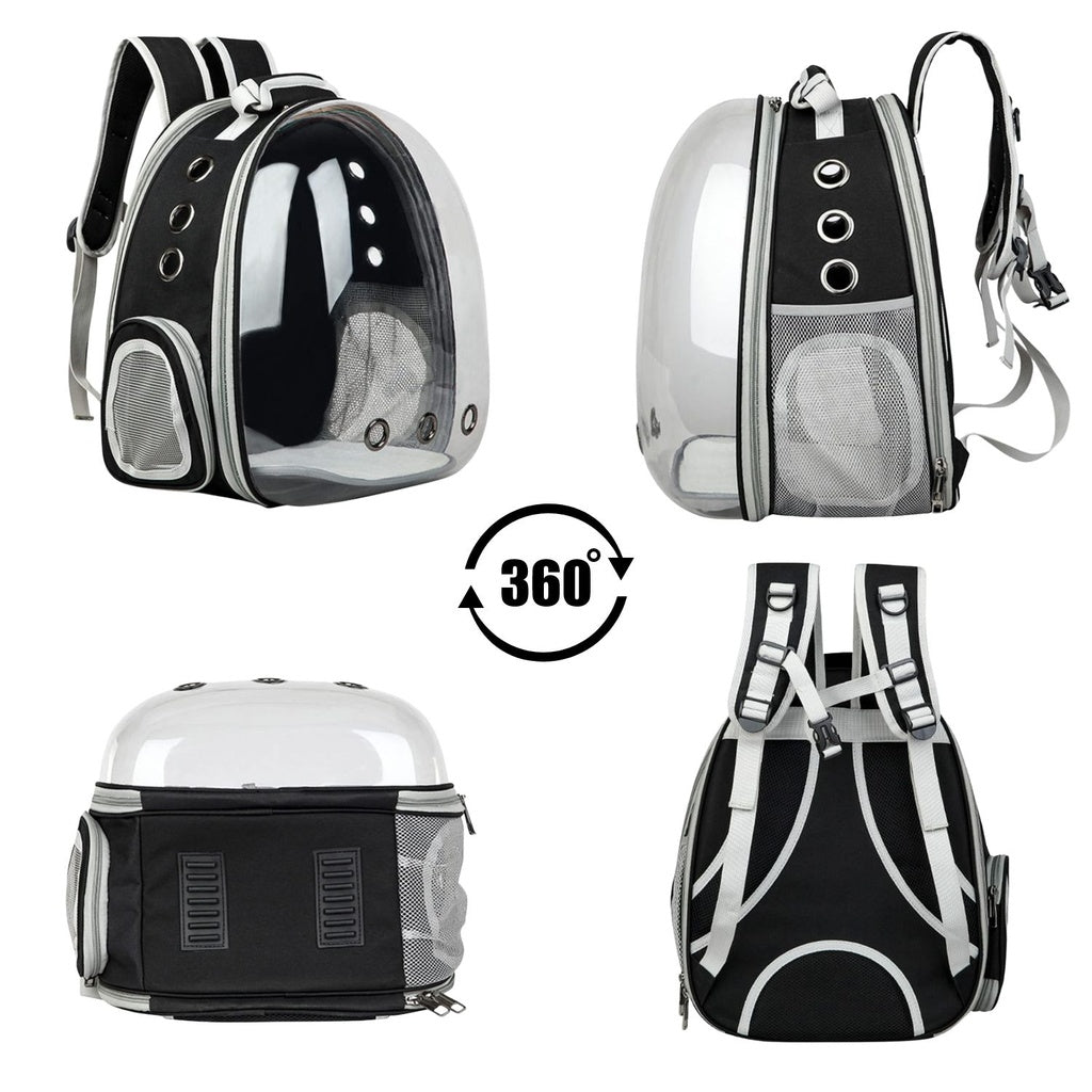 Floofi Expandable Space Capsule Backpack - Model 1 (Black)