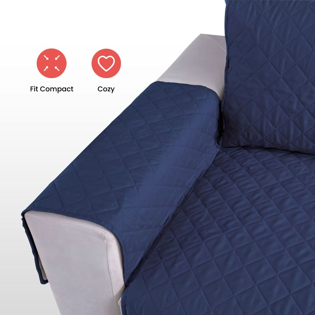 FLOOFI Pet Sofa Cover 3 Seat (Blue)