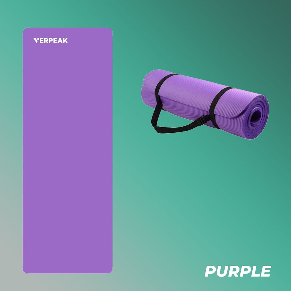 VERPEAK NBR Yoga Mat 1.5CM (Purple)