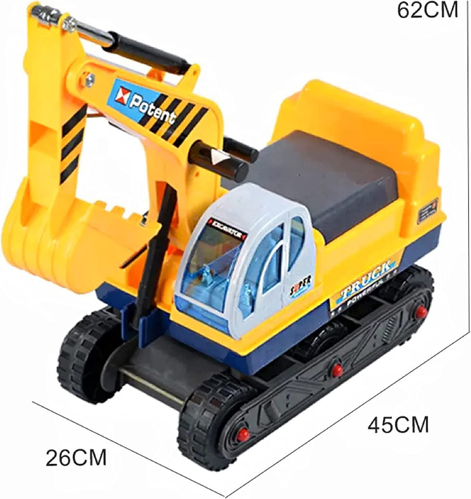 GOMINIMO Kids Ride On Sand Excavator Toy Car with Helmet