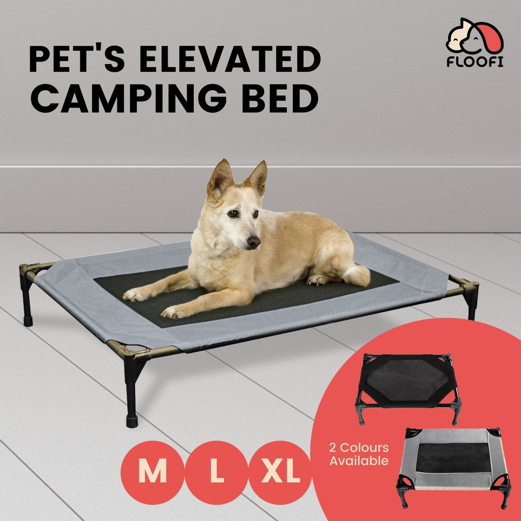 Floofi Pet Outdoor Waterproof Camping Bed (M Grey)