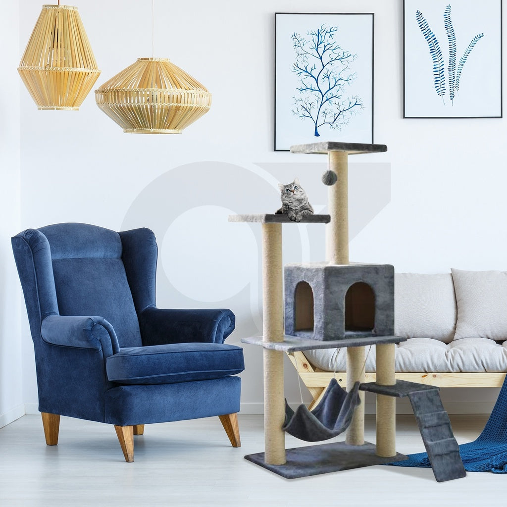 Floofi Cat Tree (138cm Dark Grey)