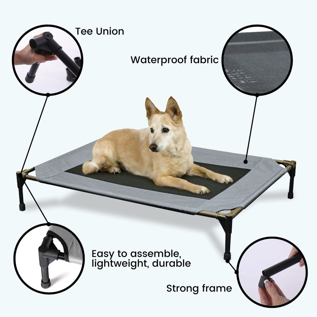 Floofi Pet Outdoor Waterproof Camping Bed (XL Army)