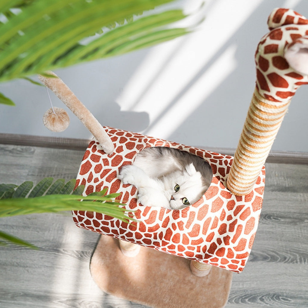 Floofi Cat Tree Giraffe Design 105cm