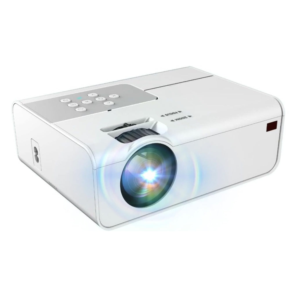 MIRAKLASS Wi-Fi Video Projector 1080P 150 Ansi Lumens, White