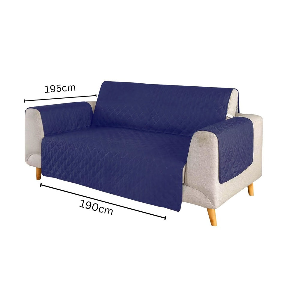 FLOOFI Pet Sofa Cover 3 Seat (Blue)