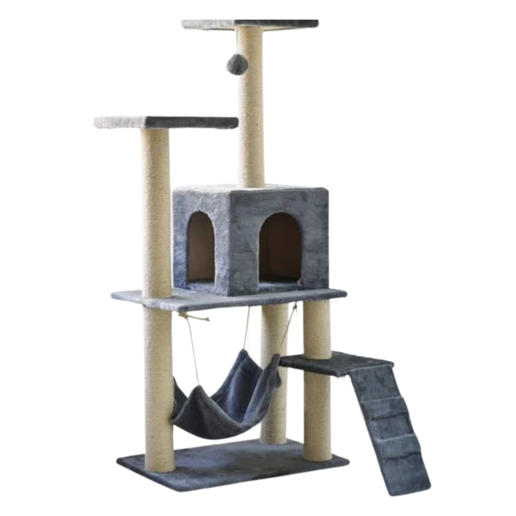 Floofi Cat Tree (138cm Dark Grey)