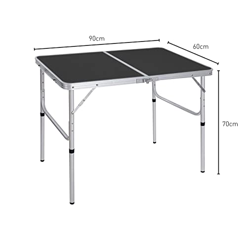 KILIROO Camping Table 90cm Black