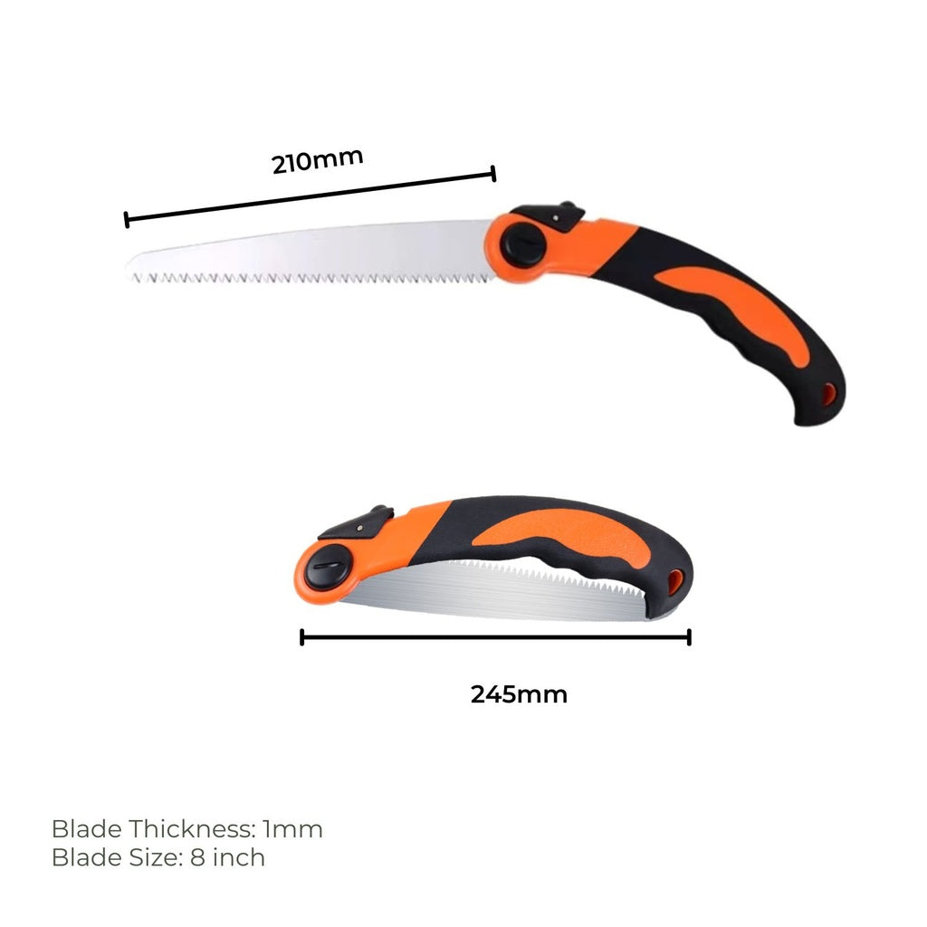 KILIROO Camping Flip Saw 8-Inch Blade Tree Trimming Foldable Pruning Hand Saw