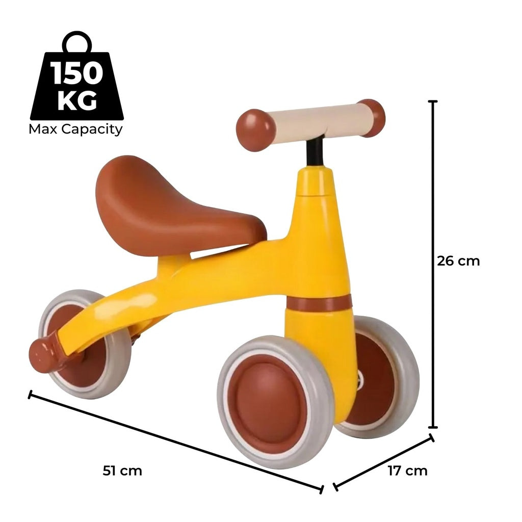 GOMINIMO 3 Wheels Baby Balance Bike Yellow