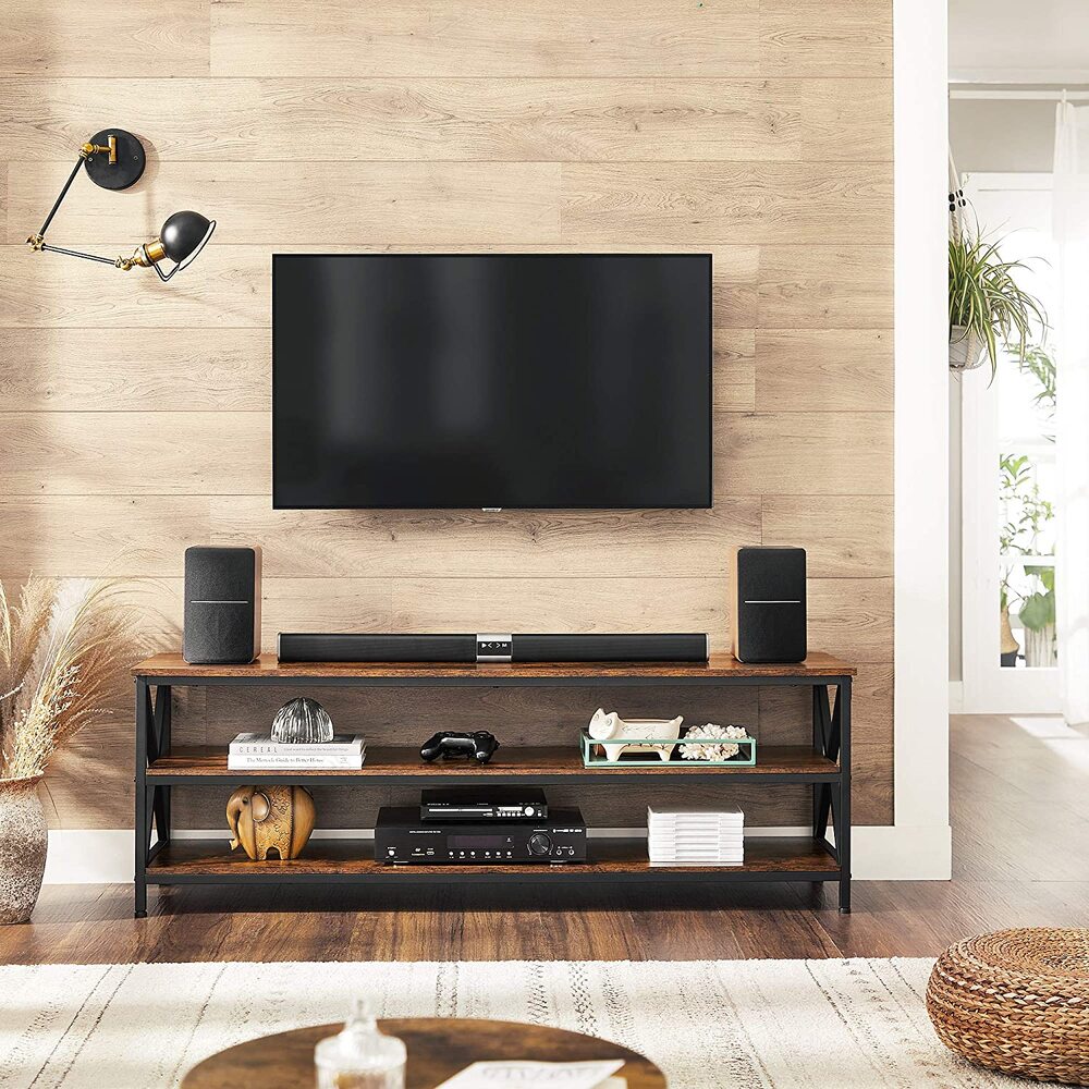 VASAGLE 147cm Entertainment Unit with Shelves