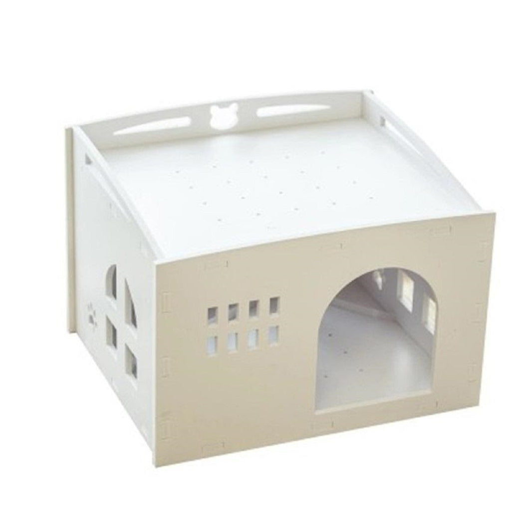 Plastic Box House White (S)